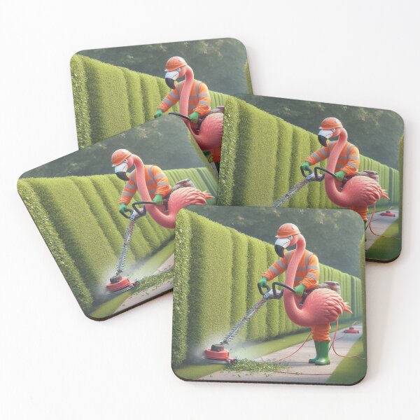 Item preview, Flamingo Edge The Hedge designed and sold by BreezyCove.
