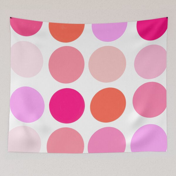 Item preview, Large pink shades polka dots  designed and sold by zanydoodles.