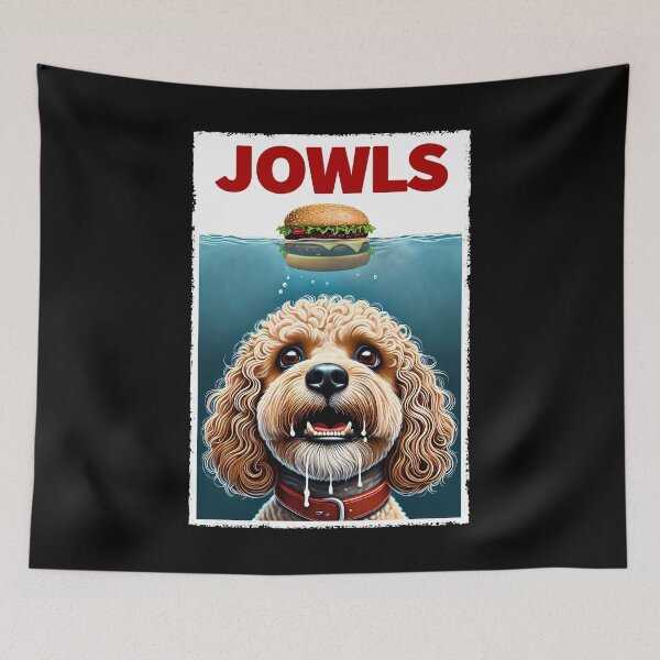 Item preview, Funny Cockapoo and Hamburger Parody Jowls Dog Lover designed and sold by Kimberley King Art  King Art.