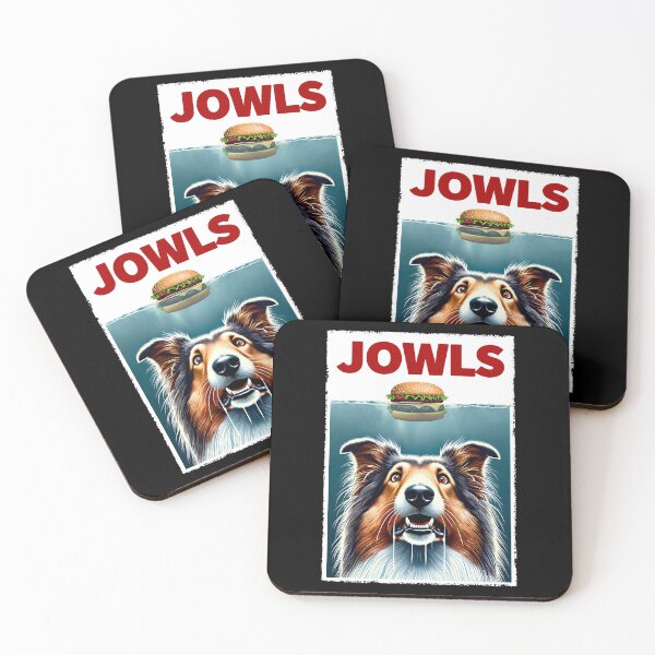 Item preview, Funny Collie and Hamburger Parody Jowls Dog Lover designed and sold by Kimberley King Art  King Art.