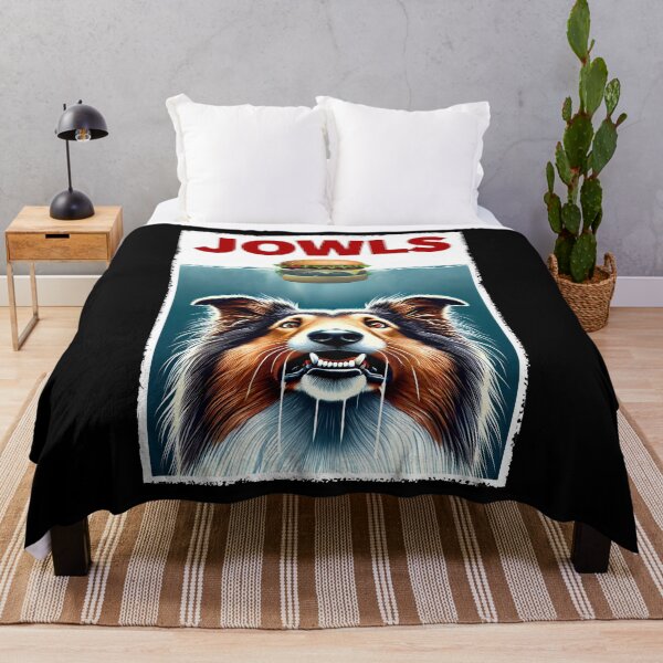 Item preview, Funny Collie and Hamburger Parody Jowls Dog Lover designed and sold by Kimberley King Art  King Art.