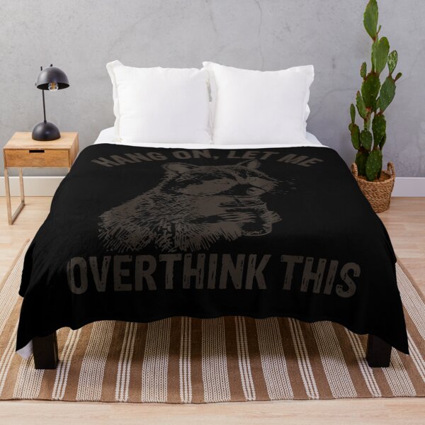 Item preview, Raccoon Sarcastic Art Hang On Let Me Overthink This Funny designed and sold by CallahanRe.