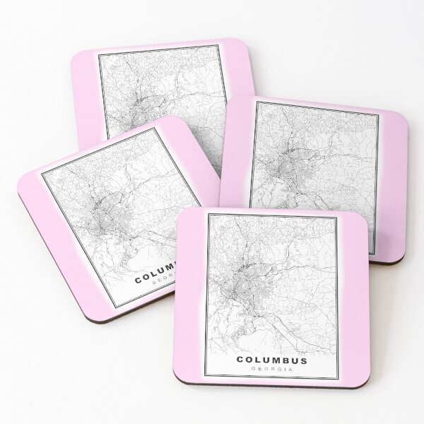 Item preview, Mapa minimalista de Columbus designed and sold by Tamas Das.