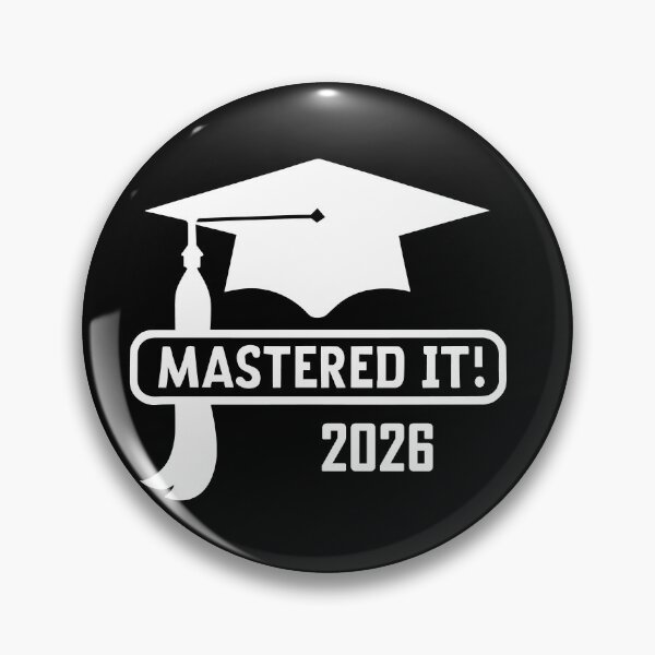 Item preview, Mastered it 2026 white - Achievement Unlocked designed and sold by EmeraldeaArt.