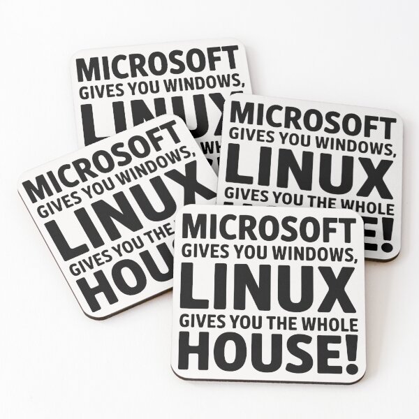 Item preview, Microsoft Gives you Windows, Linux Gives The Whole House designed and sold by universe-hold ⭐⭐⭐⭐⭐.