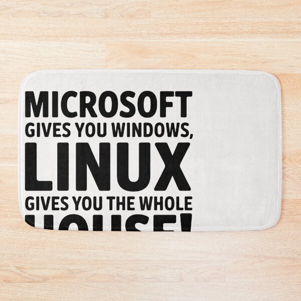 Item preview, Microsoft Gives you Windows, Linux Gives The Whole House designed and sold by universe-hold ⭐⭐⭐⭐⭐.