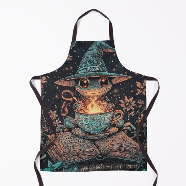 Item preview, Wizard Frog | Magical Teacup Spell Art | Whimsical Cottagecore Aesthetic designed and sold by casauslu.