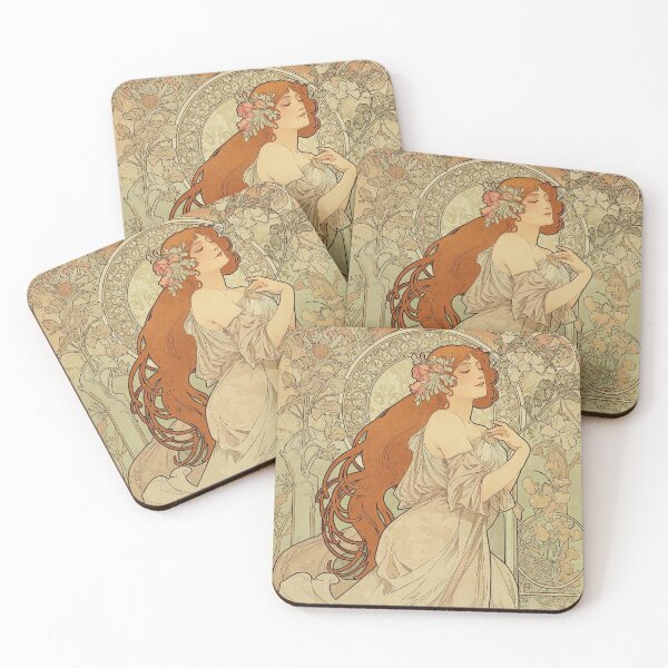 Item preview, Inspired By Alphonse Mucha Dreams Painting in 1897 designed and sold by Tamas Das.