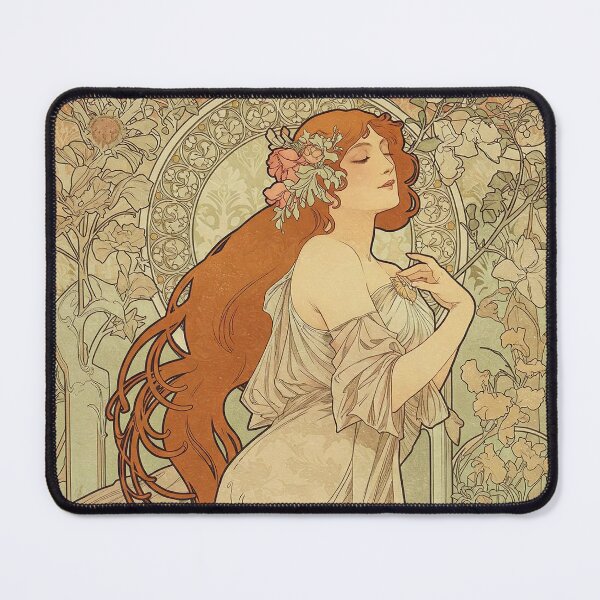 Item preview, Inspired By Alphonse Mucha Dreams Painting in 1897 designed and sold by Tamas Das.