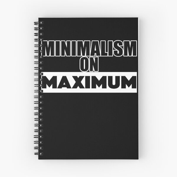 Item preview, "Minimalism On Maximum" – Clean & Bold Typography Design – Modern Minimalist Art designed and sold by DG-ShopLT.