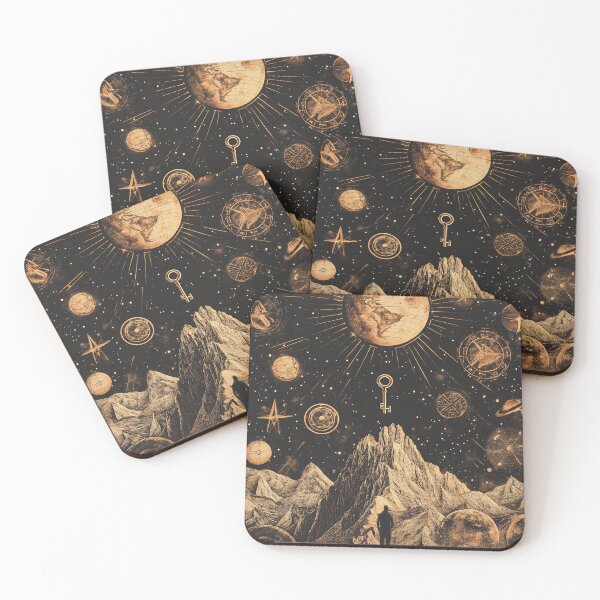 Item preview, Surreal Astral Key | Mystical Celestial Collage | Cosmic Dreamscape Art designed and sold by casauslu.