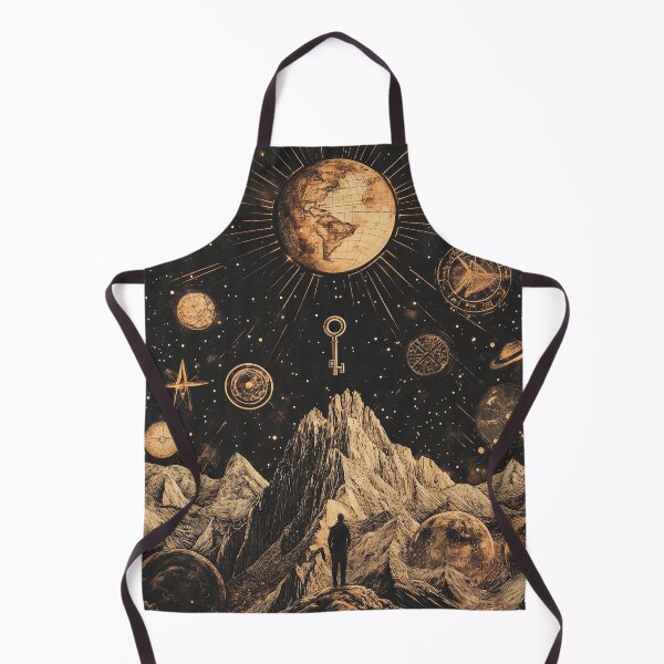 Item preview, Surreal Astral Key | Mystical Celestial Collage | Cosmic Dreamscape Art designed and sold by casauslu.