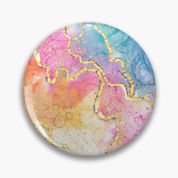 Item preview, Ocean Sunset In Alcohol Inks Expression designed and sold by AneissPiaf.