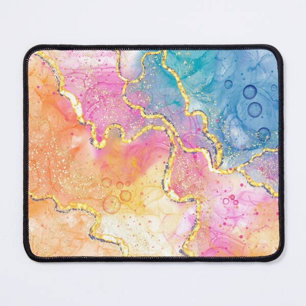 Item preview, Ocean Sunset In Alcohol Inks Expression designed and sold by AneissPiaf.