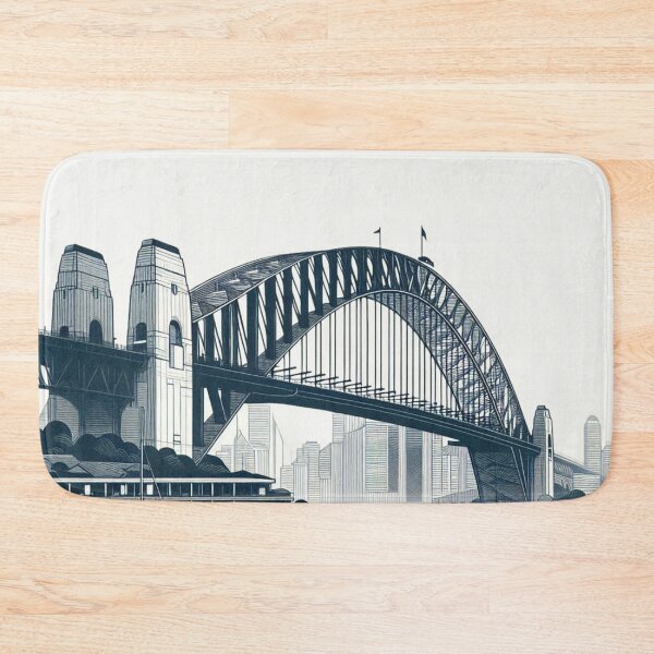 Item preview, Sydney Harbour Bridge, NSW, Australia, Pencil Drawing Style designed and sold by Gaborai.