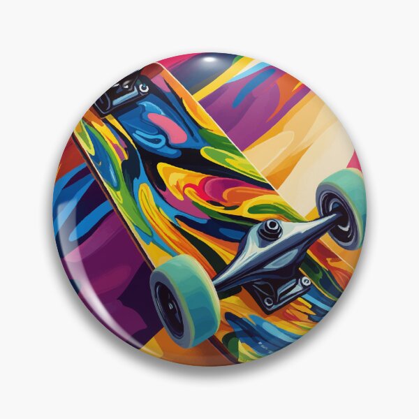 Aperçu de l'œuvre Design de skateboard abstrait et coloré – Style Pop Art créée et vendue par ajurnaya.