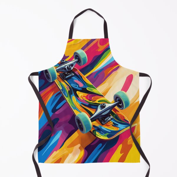 Item preview, Colorful Abstract Skateboard Design – Pop Art Style designed and sold by Moss and Moon Studio.