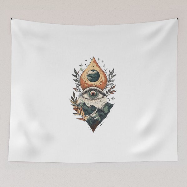 Item preview, Insightful Awakening - Spring Third Eye Symbol designed and sold by MiszungART.