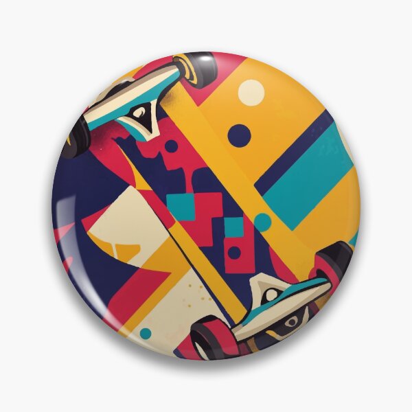 Item preview, Colorful Abstract Skateboard Design – Pop Art Style designed and sold by Moss and Moon Studio.