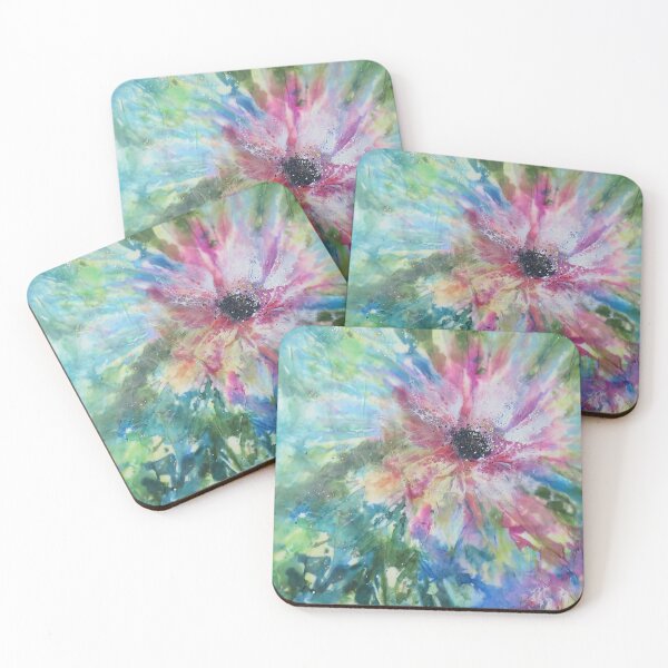 Item preview, Inky pink flower designed and sold by Gill Barrett Art.