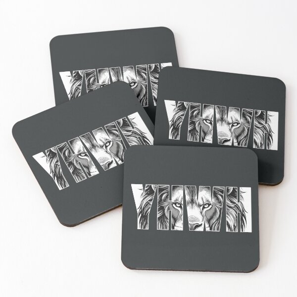 Item preview, YHWH Lion Hebrew God Names | Christian Art designed and sold by Darkifun.