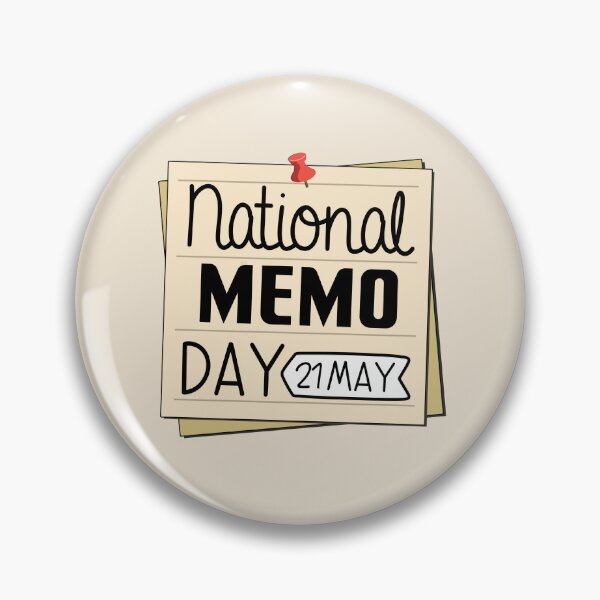 Item preview, 21 May National Memo Day - Wacky Holidays designed and sold by ChemicalXShop.
