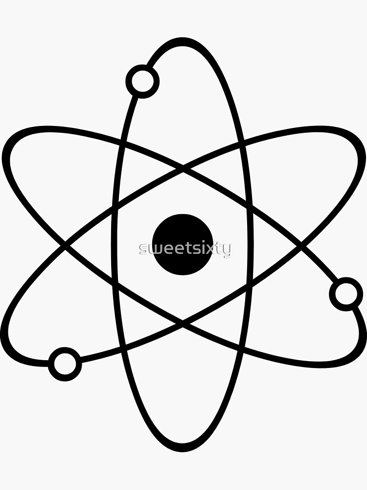 Science Atom Symbol Sticker For Sale By Sweetsixty Redbubble