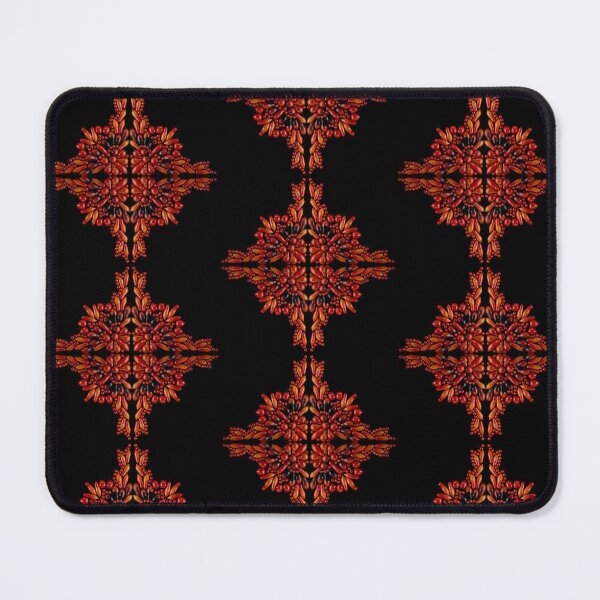Item preview, cherry tomato pattern on black background designed and sold by miratomm.