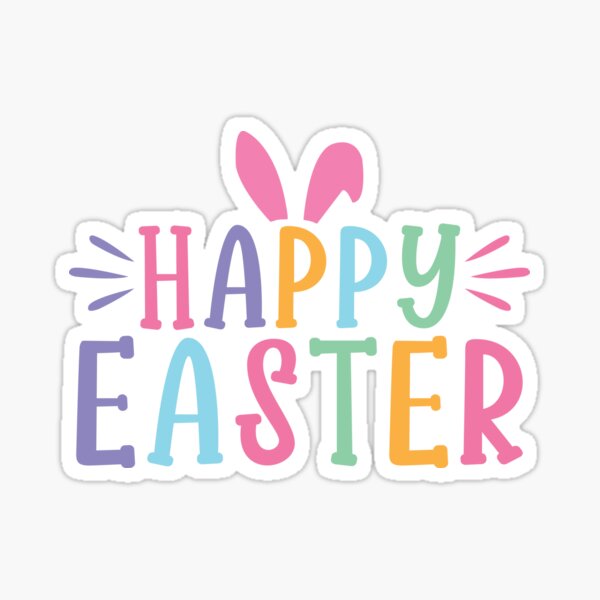 Item preview, Happy Easter Bunny Ears Pastel Typography Design Gifts designed and sold by Maniutek.