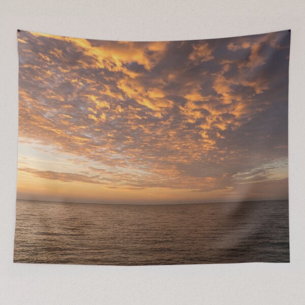 Item preview, Heavenly Golden Plumes Cloudscape Over Water designed and sold by Georgia Mizuleva.