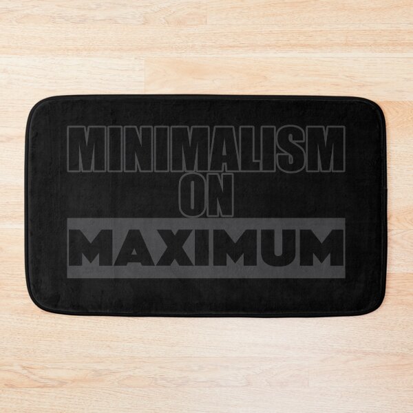 Item preview, "Minimalism On Maximum" – Clean & Bold Typography Design – Dark Grey Modern Minimalist Art  designed and sold by DG-ShopLT.