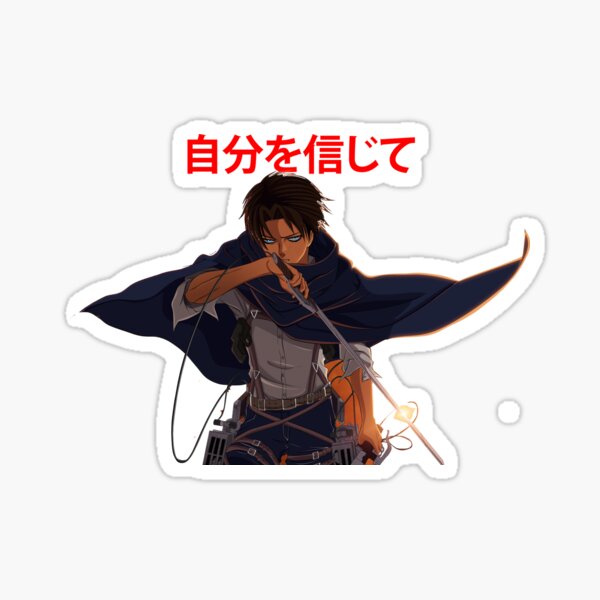 Item preview, LEVI TRUST YOURSELF ANIME WARRIOR designed and sold by Chetansain.