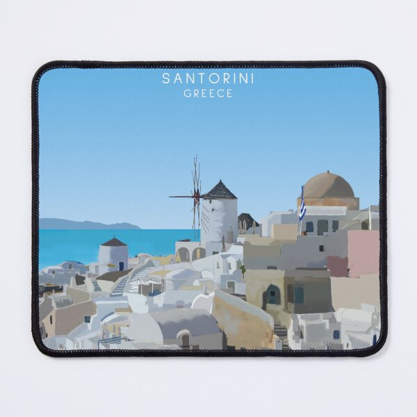 Item preview, Traveling in Santorini Greece designed and sold by SoupSouka.