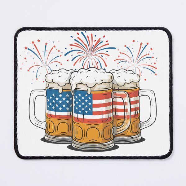 Item preview, Beer American Flag 4th Of July designed and sold by thebest-2studio.
