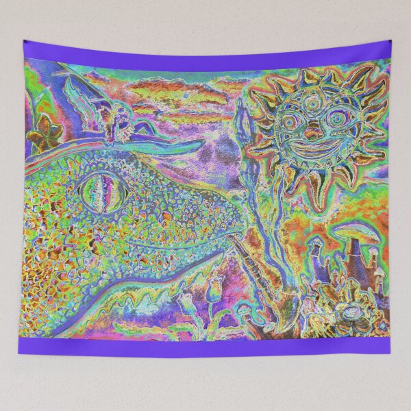 Item preview, The Weirded Dragizzard Iguhuana (Extra Trippy Version) designed and sold by Ace Tylumbra.