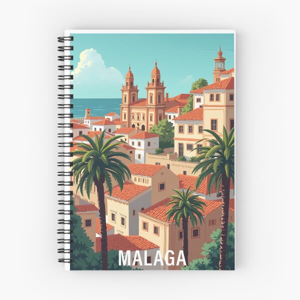 Item preview, Malaga Travel Poster, Perfect Gift for Travel Enthusiasts, Vintage Style Wall Art, Spain Wall art for home decor, Malaga print. designed and sold by Thegalleryshop1.