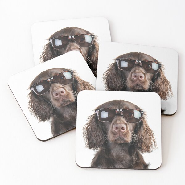 Item preview, Funny cool Field Spaniel Dog wearing sunglasses designed and sold by LazyOwlStore.