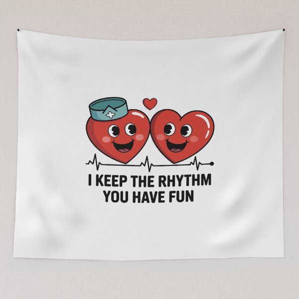 Item preview, Cardiology Humor - I Keep The Rhythm, You Have Fun designed and sold by GRABAPSHOP.