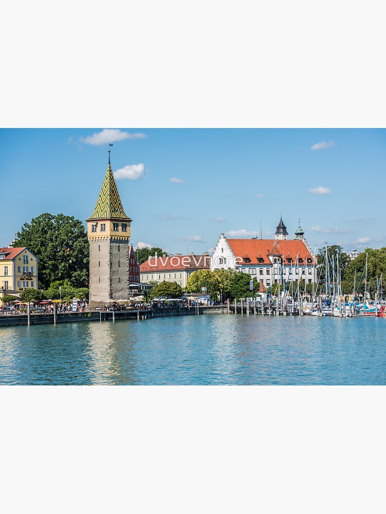 "View of Lindau town, Bodensee, Germany" Sticker for Sale by dvoevnore