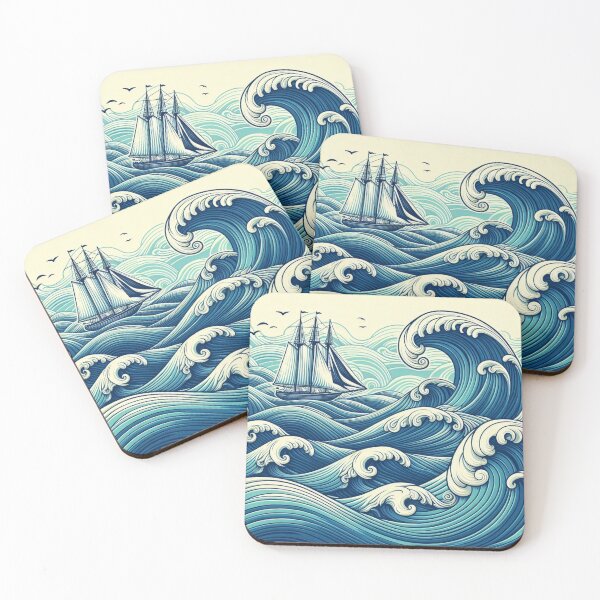 Item preview, Sailboat on rough sea designed and sold by Sigtrix.