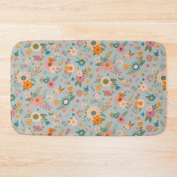 Item preview, Pretty Spring bouquets - pink and blue pattern by Cecca Designs designed and sold by Cecca-Designs.