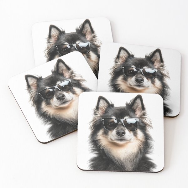 Item preview, Funny cool Finnish Lapphund Dog wearing sunglasses designed and sold by LazyOwlStore.