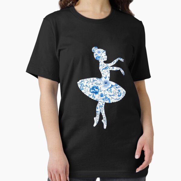 Item preview, Ballet Girl Vintage Chinoiserie Blue White Preppy Style designed and sold by PuiPuiStudio.