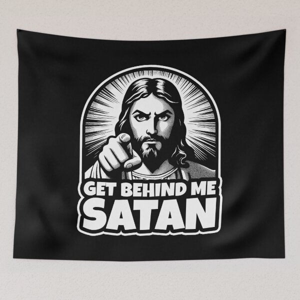 Item preview, Matthew 16:23 Get Behind Me Satan designed and sold by plushism.