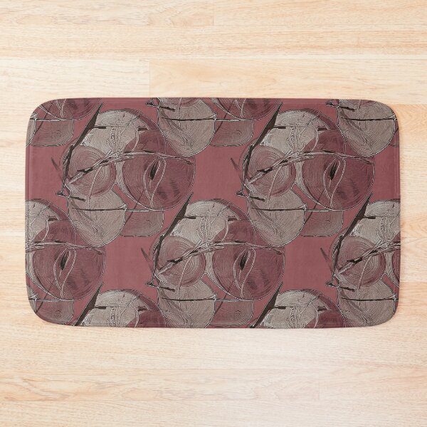Item preview, Abstract Circle Pattern in Reddish Brown designed and sold by Artistestella.