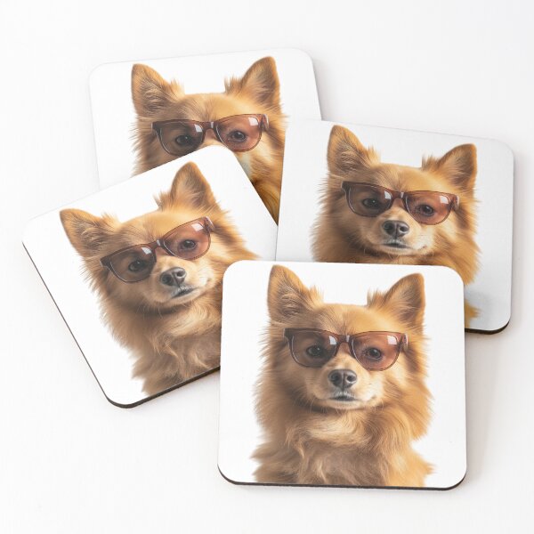 Item preview, Funny cool Finnish Spitz Dog wearing sunglasses designed and sold by LazyOwlStore.