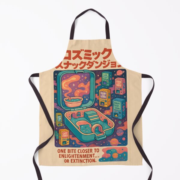 Item preview, Retro Mayhem - Cosmic Snack Dungeon - “One bite closer to enlightenment… or extinction.” designed and sold by Kampendesigns.