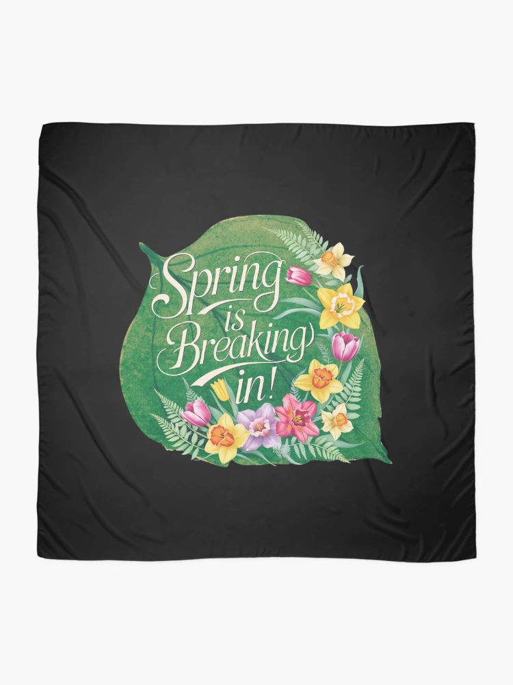 Thumbnail 2 of 3, Scarf, Spring Is Breaking In designed and sold by TestudoDesign.