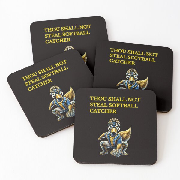 Item preview, Thou Shall Not Steal Softball Catcher designed and sold by TrendsLook.