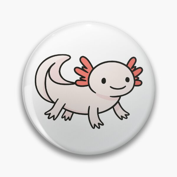 Item preview, Cute Leucistic Axolotl Cartoon Kawaii Animal Design designed and sold by RetroPop23.